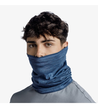 Buff Merino Lightweight Tubular Večplastne črte modre barve