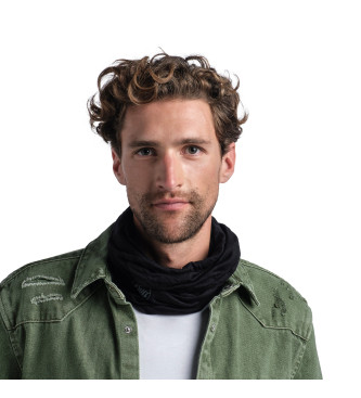 Buff Tubular Merino Lightweight Solid negro