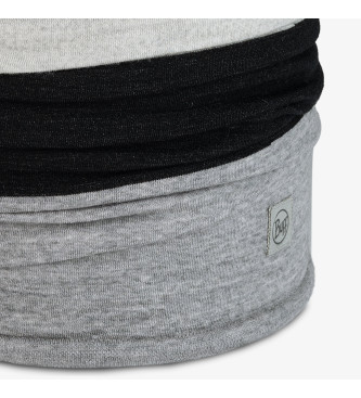 Buff Merino tubolare multifunzionale Move Grigio tinta unita