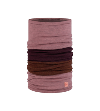 Buff Tubolare multifunzionale solido Merino Move Pink