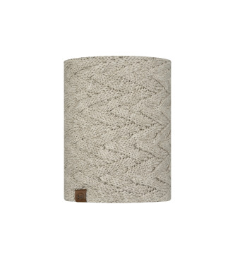 Buff Knit and fleece tubular Caryn beige