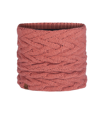 Buff Tricot and fleece tubular Caryn pink