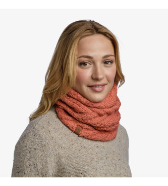 Buff Gebreid en fleece buisje Caryn roze