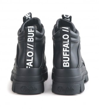 Buffalo Ankle boots Aspha Nc Mid black - Height platform 6.5cm