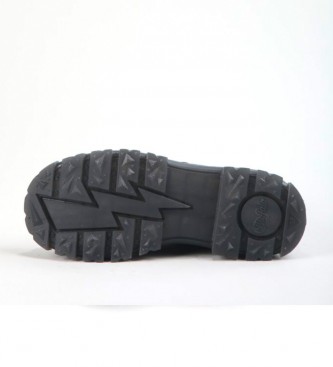 Buffalo Aspha Rld black leather ankle boots - Platform height 5.5cm