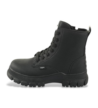 Buffalo Nova RLD botins de couro preto