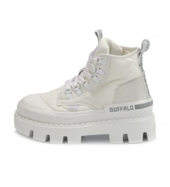 Buffalo Botas de tornozelo Rave Hi branco -Altura da plataforma: 5 cm