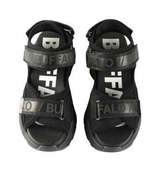 Buffalo Sandals Binary 0 black