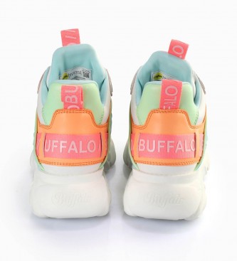 Buffalo Sneakers multicolor Cld Corin in pelle con plateau