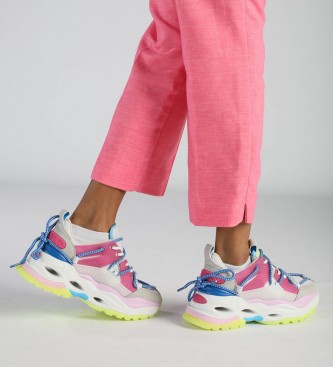 Buffalo Zapatillas de piel con plataforma Lace multicolor - Tienda Esdemarca calzado, moda y complementos - zapatos de marca y zapatillas de