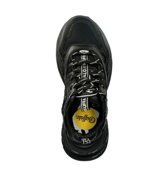 Buffalo Triplet Hollow Sneakers black -7cm de hauteur de plateforme