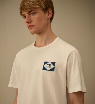 C.P. Company T-shirt Ärmel weiß