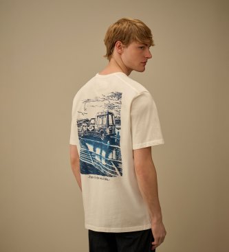 C.P. Company T-shirt Ärmel weiß