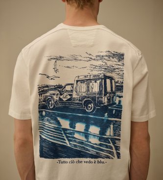 C.P. Company T-shirt Ärmel weiß