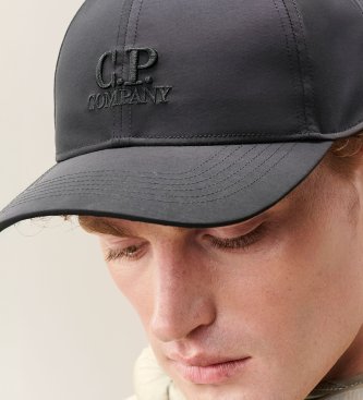 C.P. Company Cappellino da baseball nero