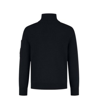 C.P. Company Kids Trikot-Pullover mit schwarzem Reißverschluss