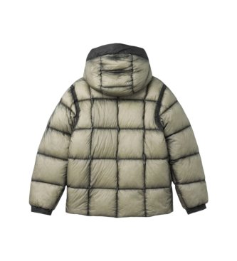 C.P. Company Kids Jaqueta acolchoada Feather cinza esverdeado