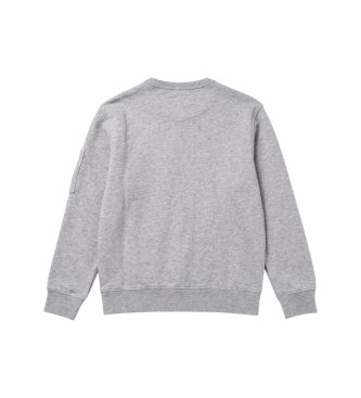 C.P. Company Kids Moletom com logotipo cinza