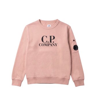 C.P. Company Kids Sudadera logotipo rosa