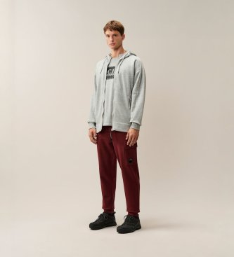 C.P. Company Sudadera Diagonal Raiser gris