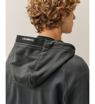 C.P. Company Lens Zip black sweatshirt