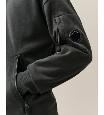 C.P. Company Lens Zip black sweatshirt