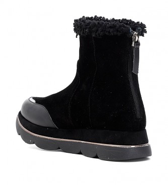 CAF NOIR Leather ankle boots DB6850 black