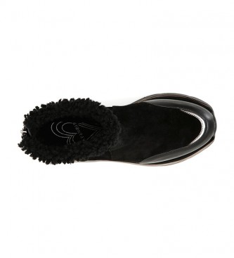 CAF NOIR Leather ankle boots DB6850 black
