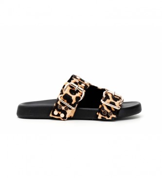 CAFÉ NOIR Sandalias de piel Multitiras Abombadas y Strass animal print -  Tienda Esdemarca moda, calzado y complementos - zapatos de marca y  zapatillas de marca