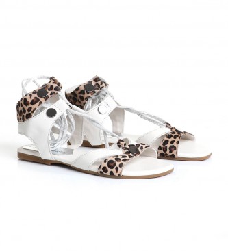 CAFÉ NOIR Sandalias de piel Cavallo animalprint, blanco - Tienda Esdemarca  moda, calzado y complementos - zapatos de marca y zapatillas de marca