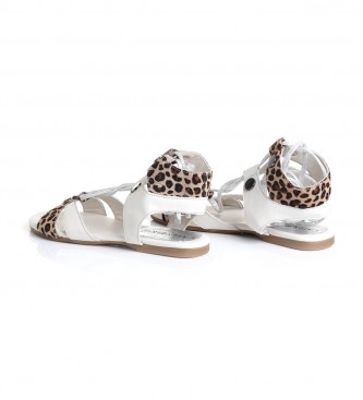 CAFÉ NOIR Sandali Cavallo in pelle animalier, bianchi - Esdemarca Store  moda, calzature e accessori - migliori marche di scarpe e scarpe firmate