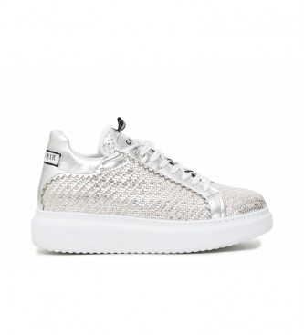 CAFÉ NOIR Zapatillas Trenzadas plateado - Tienda Esdemarca moda, calzado y  complementos - zapatos de marca y zapatillas de marca