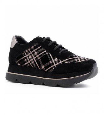 CAF NOIR Sneakers in pelle scamosciata nere