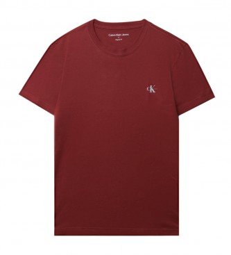 Calvin Klein Confezione da 2 magliette con monogramma rossa, beige