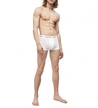 Calvin Klein Confezione da 3 boxer da tiro in cotone bianco stretch