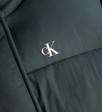 Calvin Klein Jeans Piumino grigio verdastro con cintura
