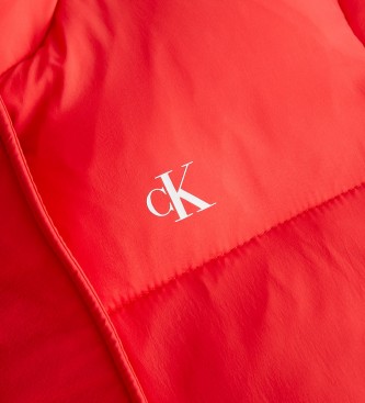 Calvin Klein Jeans Piumino rosso con cintura