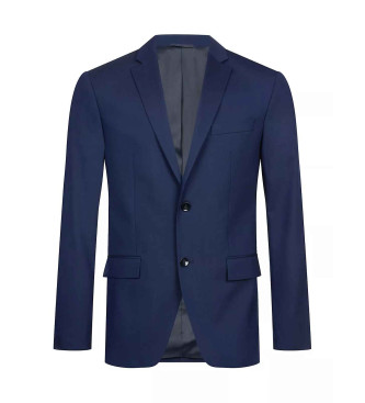 Calvin Klein Blazer de corte justo CK azul