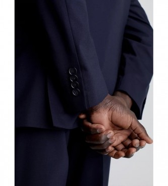 Calvin Klein Casaco Slim da Marinha Negra