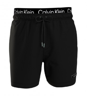 Calvin Klein Costume da bagno nero con doppia cintura