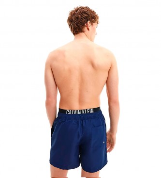 Calvin Klein Costume da bagno corto con doppia cintura blu