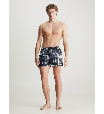 Calvin Klein Blue drawstring swim shorts