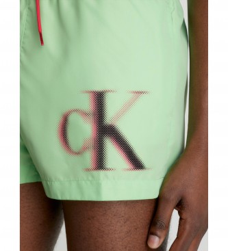 Calvin Klein Monogram zwempak groen