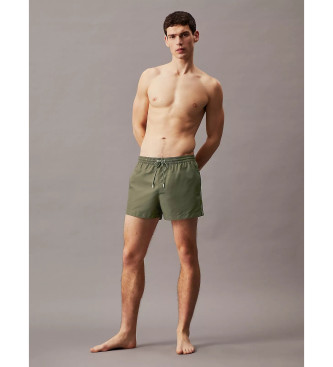 Calvin Klein Kurzer Badeanzug mit grnem Kordelzug