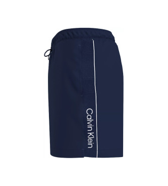 Calvin Klein Mittellanger Badeanzug mit blauem Kordelzug