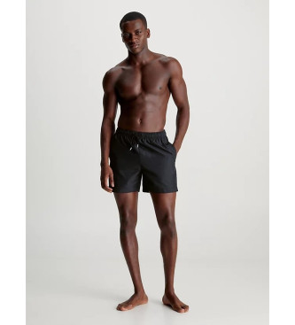 Calvin Klein Mittellanger schwarzer Badeanzug mit Kordelzug