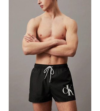 Calvin Klein Badeanzug mit Kordelzug schwarz