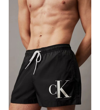 Calvin Klein Badeanzug mit Kordelzug schwarz