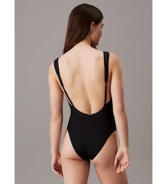 Calvin Klein Gestructureerd Twist zwempak zwart