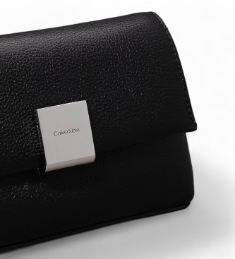 Calvin Klein Bolsa de ombro com placa preta